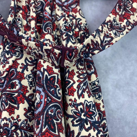 LOFT Paisley Print Cut Out One Piece Swimsuit Women's Size 14 - Picture 13 of 13